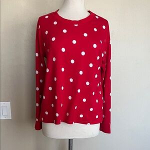 Red Polka Dot Women's Top